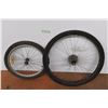 Image 1 : 2 Damaged bike tires.19" & 26" diameter's