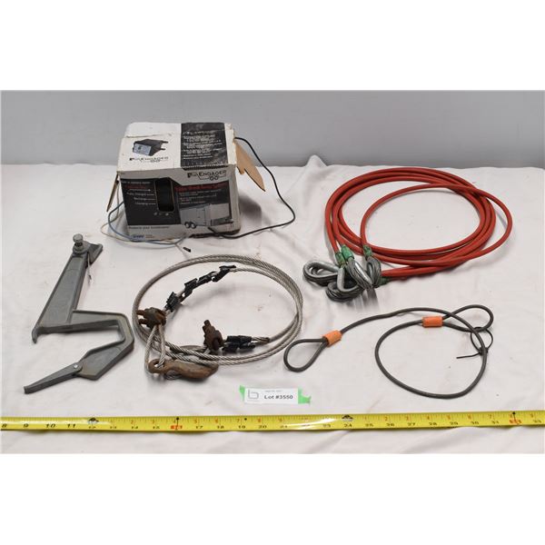 Trailer break-away system, tow cables