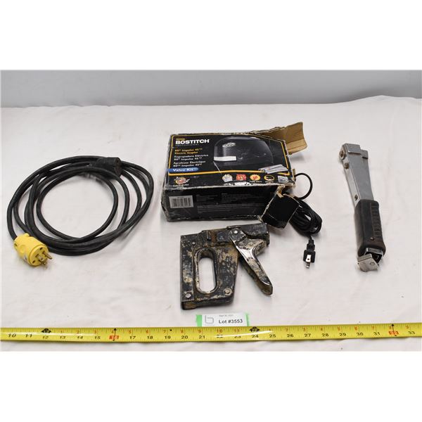 Electric stapler, Hammer staplers, hand stapler, extension cord