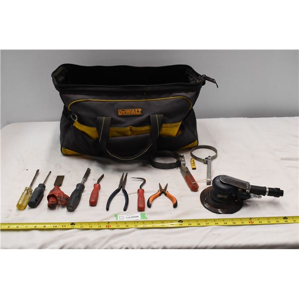 Misc. tools & Dewalt tool bag