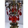 Image 3 : Cherub lamps w/ Ruby coloured stones.