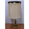 Image 1 : Gold 3-armed lamp w/ shade