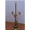 Image 2 : Gold 3-armed lamp w/ shade