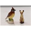 Image 2 : Ceramic German bird & Misc. Ceramic Ornaments (1 Made in Japan)