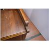 Image 7 : Antique Dresser (on castors) with 3 Piece Mirror + Stool (one broken foot on desk needs repair)