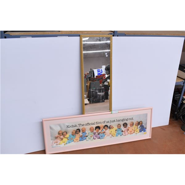 Standing mirror & Kodak picture