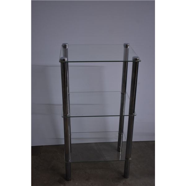 3 Tier Glass Shelf - 30" Tall, 16"x12" Wide