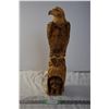 Image 1 : Dave Kemp Hand Carved Wooden Eagle (22" Tall)