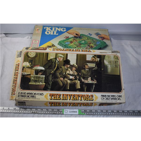 2 Board Games - The Inventors, King Oil