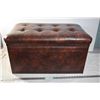 Image 1 : Vinyl Chest-Style Ottoman (30"W x 18"Deep x 16"T)