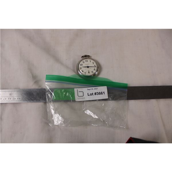 Westclox DAX Pocket Watch - shock resistant made in Canada (working)