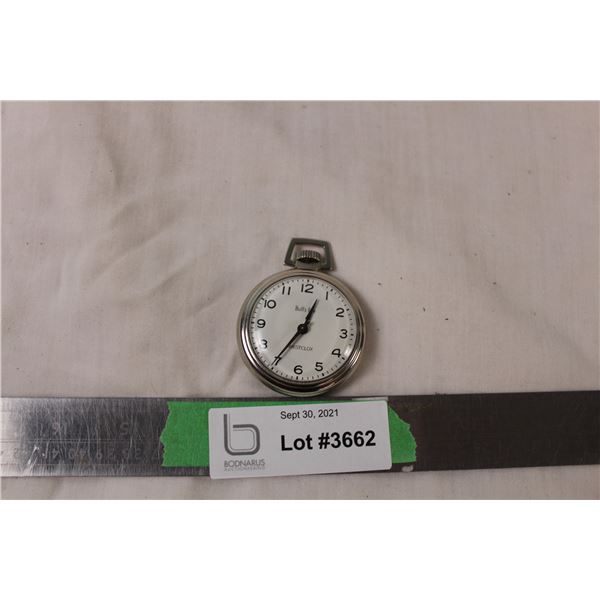 Westclox Bulls Eye Pocket Watch - made in USA (working)