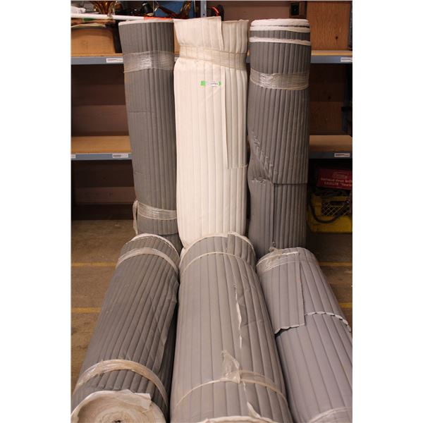 6 large vinyl+foam insulation rolls