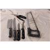 Image 2 : Set of Weston knives plus hand saw