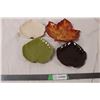 Image 1 : Set of 4 leaf candy dishes
