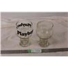 Image 1 : Set of 2 novelty playboy glasses