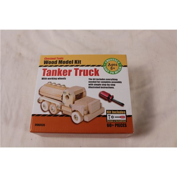 Wooden Model Kit - Tanker Truck