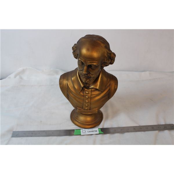 Shakespeare 13" bust Plaster (chipped nose)