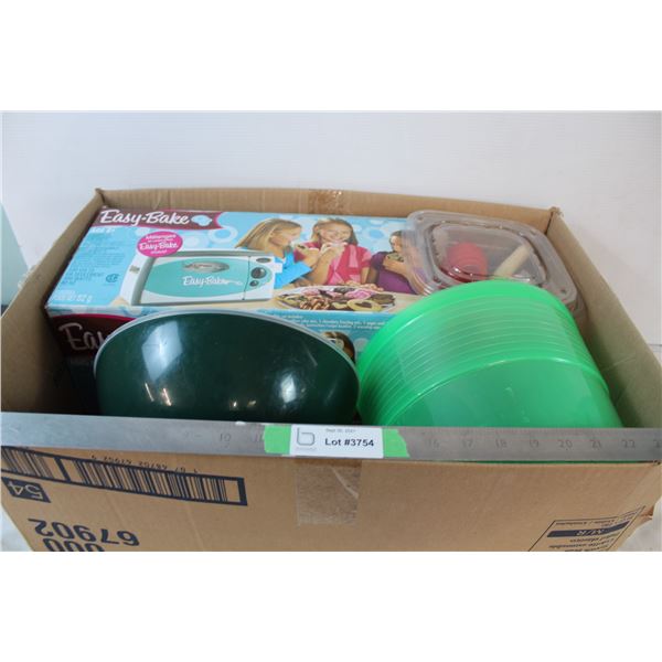 Kitchen toy lot including easy bake oven