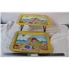 Image 1 : Set of 2 children's tv dinner trays