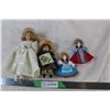 Image 1 : 4 miniature porceline dolls, featuring Ann of Green Gables