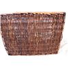 Image 2 : Rectangular wicker basket with wooden handles
