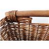 Image 3 : Rectangular wicker basket with wooden handles