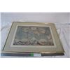 Image 1 : Map of the world framed print