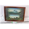 Image 1 : framed bear painting