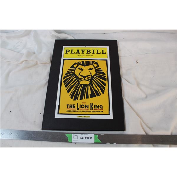 Lion King wall placard