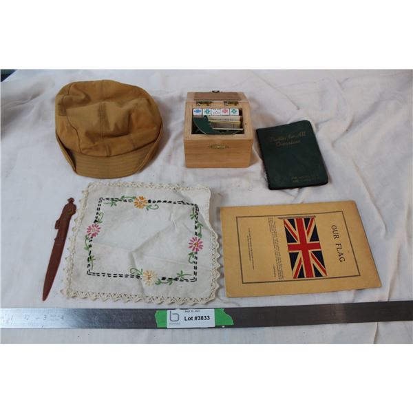 Dice games, party instructions, Flag information lot