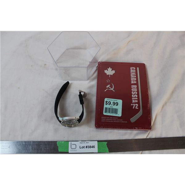 Callaway Golf Watch + "Canada Russia '72" DVD tin