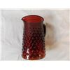 Image 5 : Vintage Ruby Glass Pitcher with 3 cups