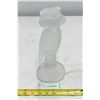 Image 1 : Frosted Glass Owl Sculpture - Small chip on head