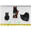 Image 1 : 3 Soapstone Animal Ornaments