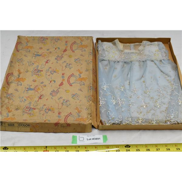 Vintage Baptism Dress in Original Box