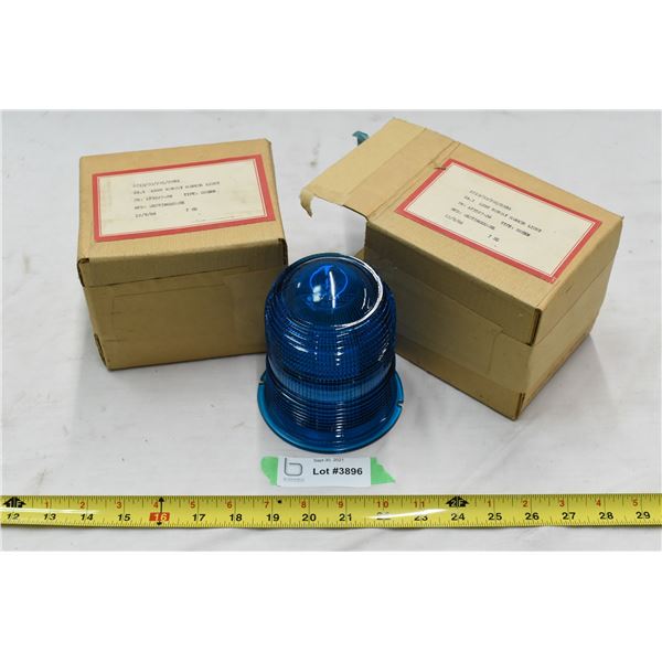 2 Lens Runway Marker Lights, - Both say green, 1 unopened.