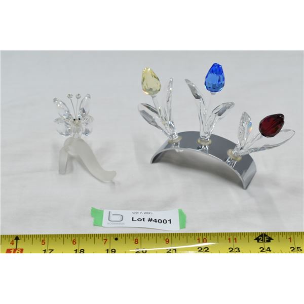 Swarovski Crystal (Tulip Bulbs + butterfly)