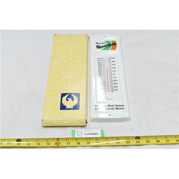 Monsanto Metal Thermometer