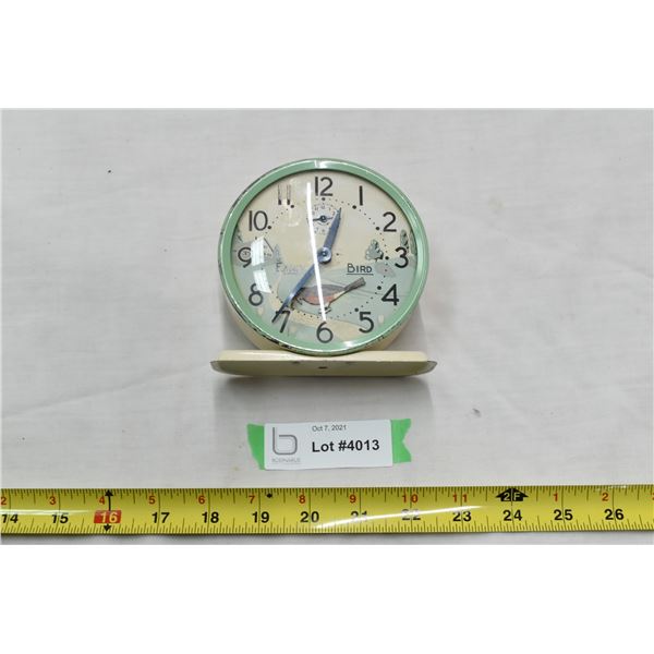 Early Bird vintage tin Clock