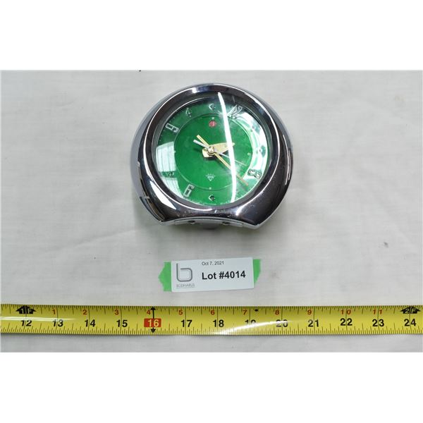 Green & Chrome Clock