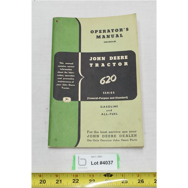 ~1955 John Deere Operators Manual