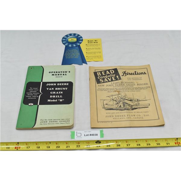 Vintage John Deere Operators Manual