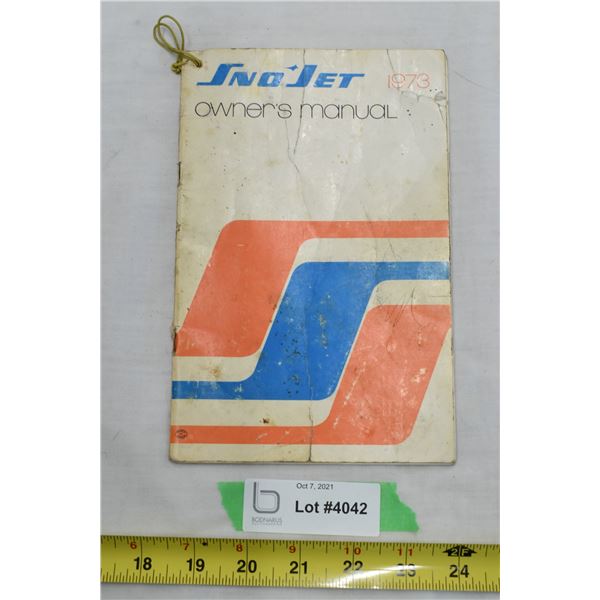 Sno Jet 1973 Owners Manuel