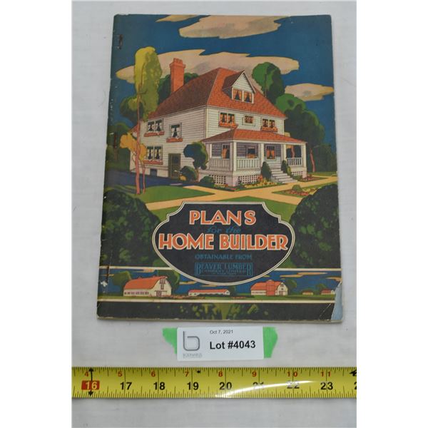 Plan for the Home Builder - 1926