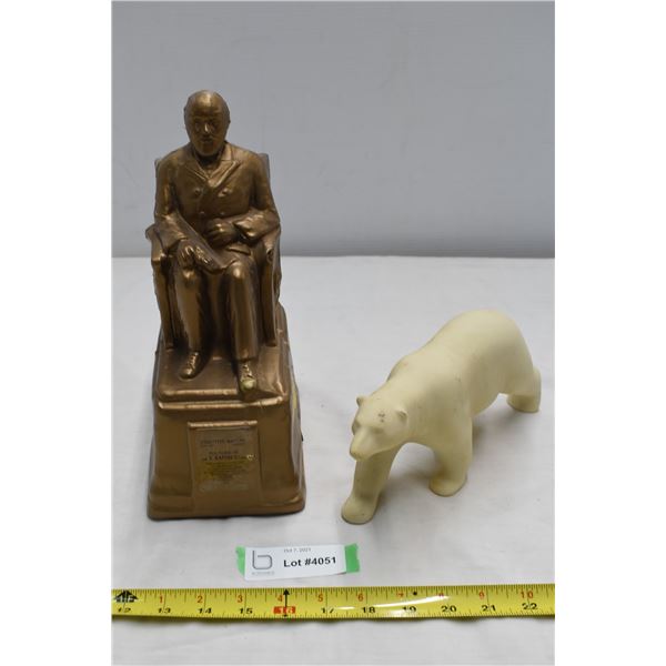 Eaton Plastic Piggybank & Ceramic Polar Bear