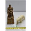 Image 1 : Eaton Plastic Piggybank & Ceramic Polar Bear