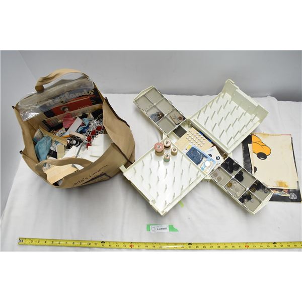 Sewing Case w/ Extra Fabrics