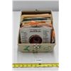 Image 1 : Box of 45 RPM Records – Mostly Empty Sleeves