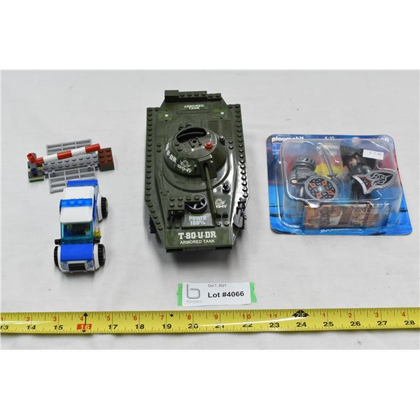 Playmobil Tank, Police Car & Knights
